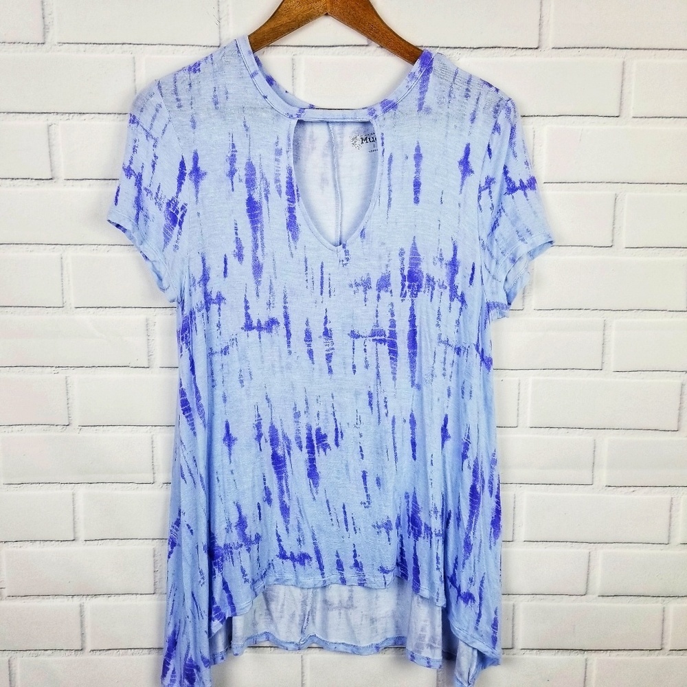 Mudd Womens‎ Short Sleeve Tie Dye Tunic Large